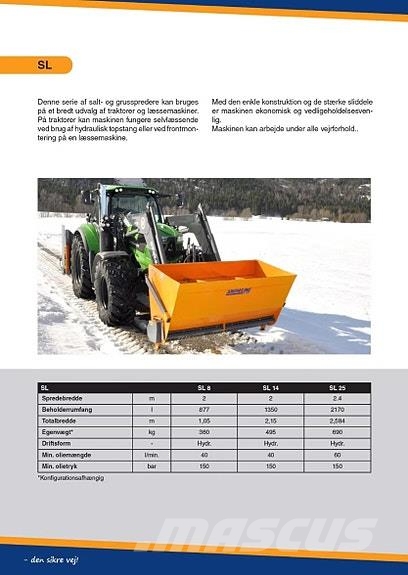Snowline SL-14 معدات نشر الرمال والملح