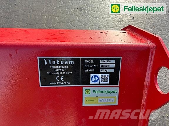 Tokvam SMA 1100 Sandstrøer som NY! Sand and salt spreaders