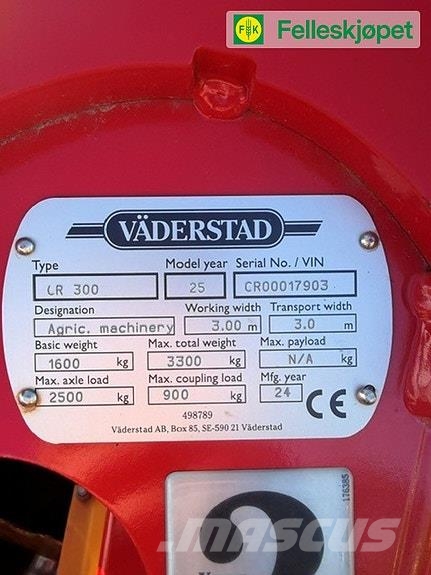 Väderstad CR300 Other tillage machines and accessories