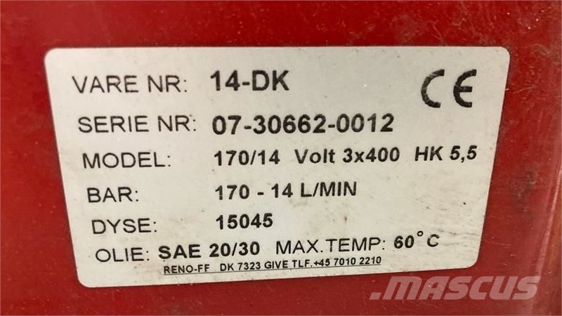 Reno AB Mobil 170-14 170/14 Hogedrukreinigers