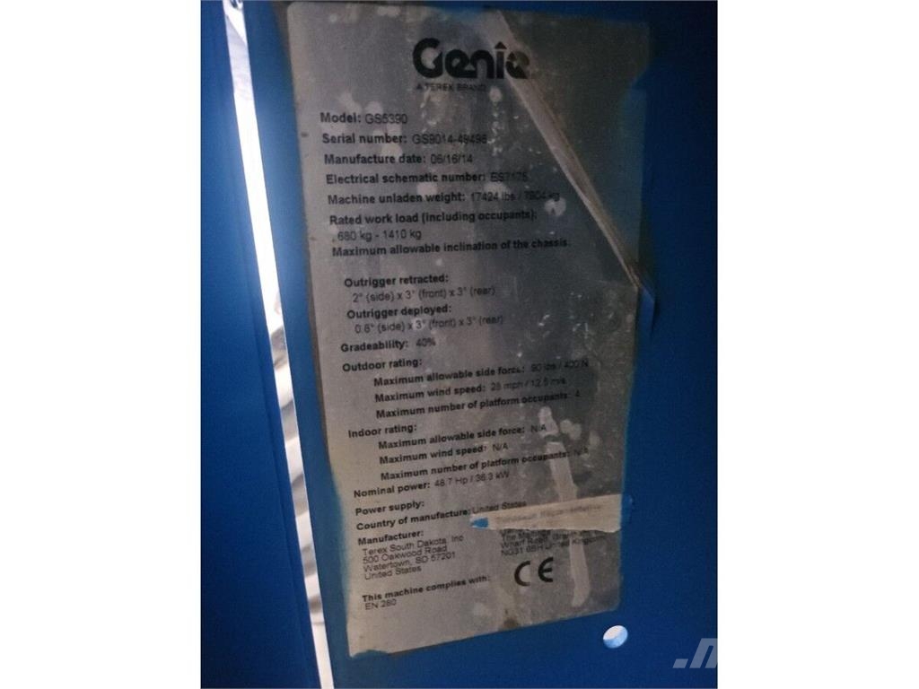 Genie GS-5390 Platforme foarfeca