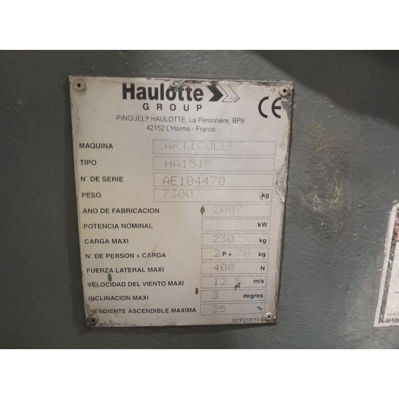 Haulotte 2007 HAULOTTE HA15IP Zglobne podizne platforme