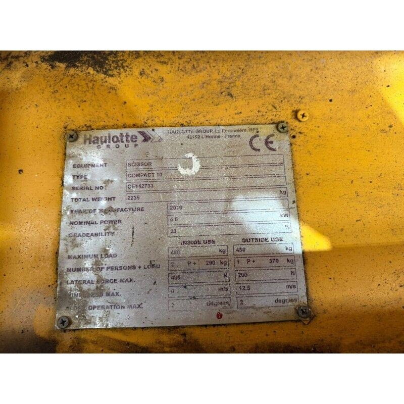 Haulotte COMPACT 10 Saksilavat