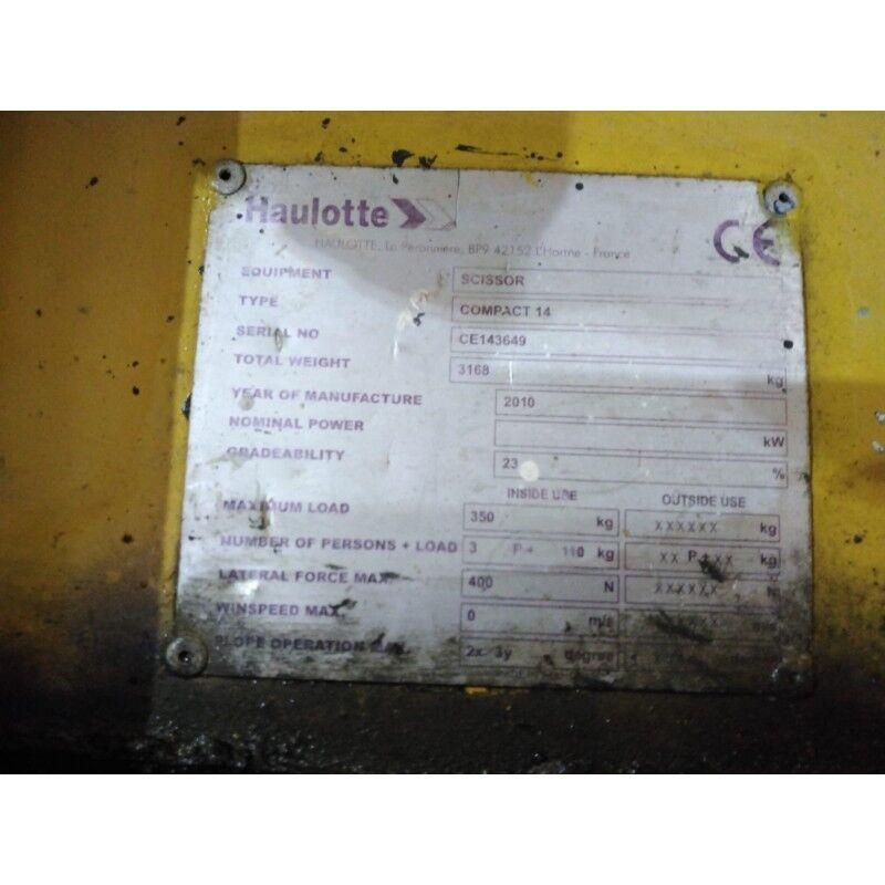 Haulotte COMPACT 14 Saksilavat