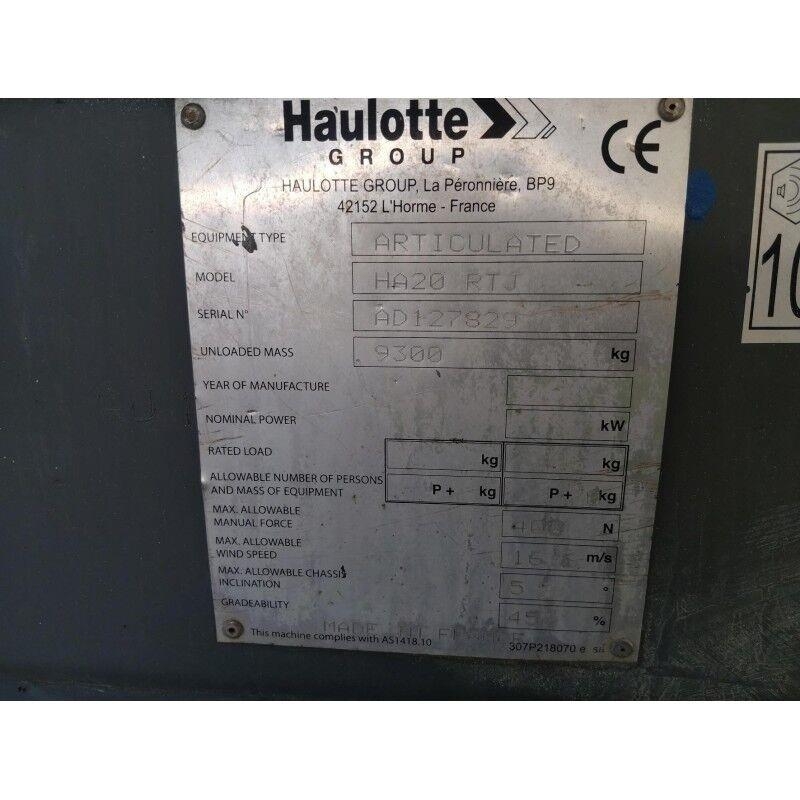 Haulotte HA20 RTJ Plataforma de trabajo articulada