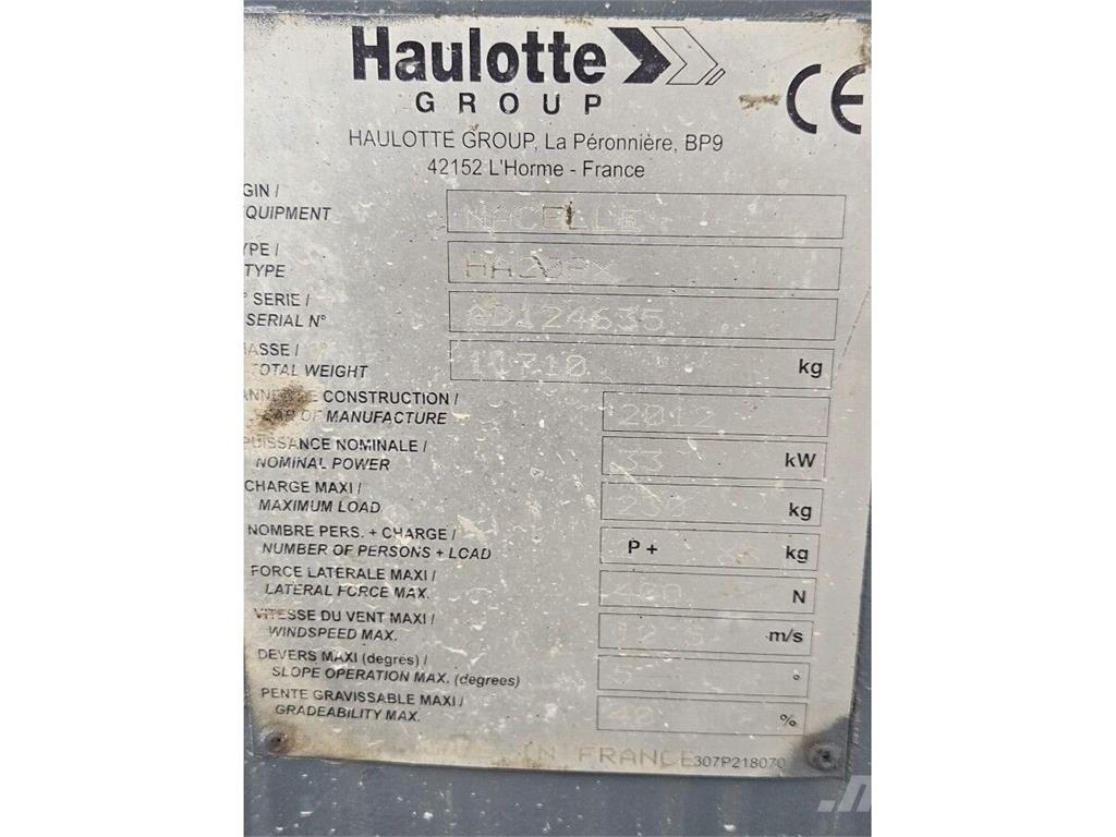 Haulotte HA20PX Plataforma de trabajo articulada