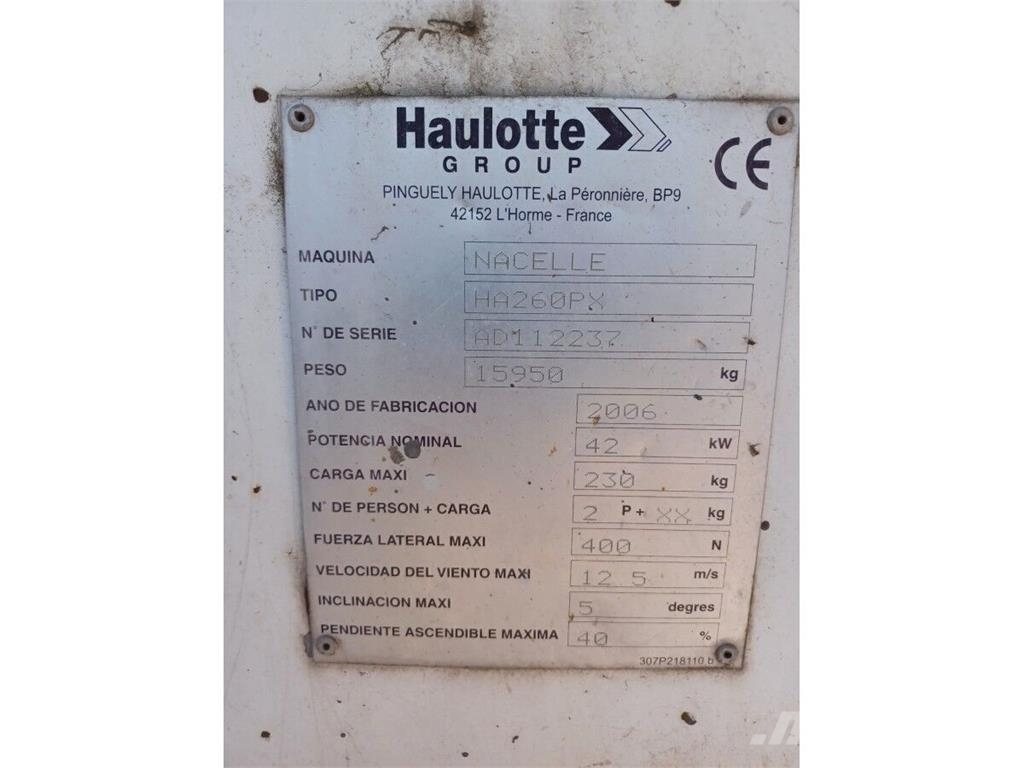Haulotte HA260PX Elevadores braços articulados