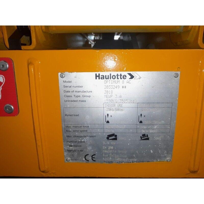 Haulotte OPTIMUM 8 Saksilavat