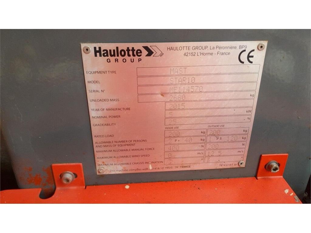 Haulotte STAR 10 Mast climbing work platforms