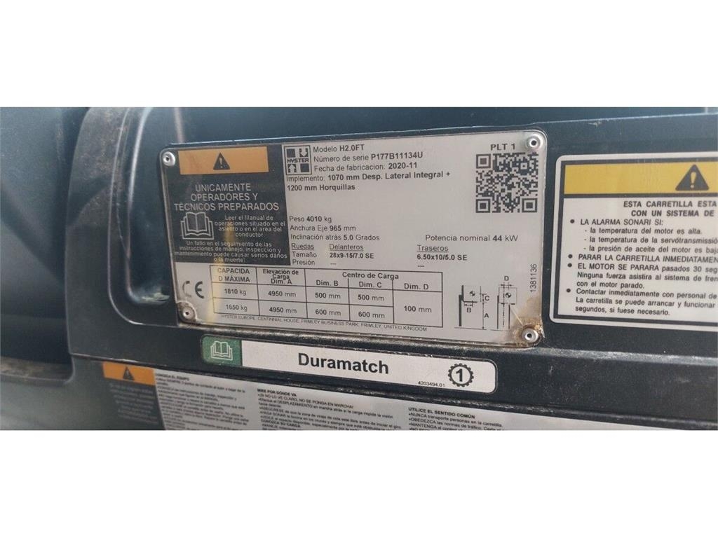 Hyster H2.0FT Камиони с АГУ
