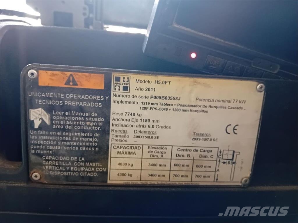 Hyster H5.0FT Diesel heftrucks