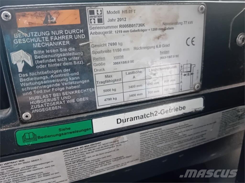 Hyster H5.0FT Камиони с АГУ
