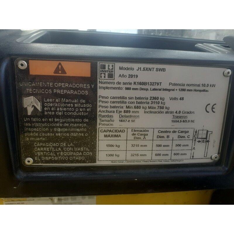 Hyster J1.5XNT SWB Другие складские механизмы