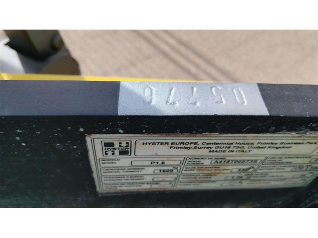 Hyster P1.6 Elektriskie palešu ratiņi