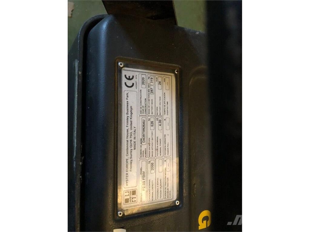 Hyster P2.0S FBW Elektriskie palešu ratiņi