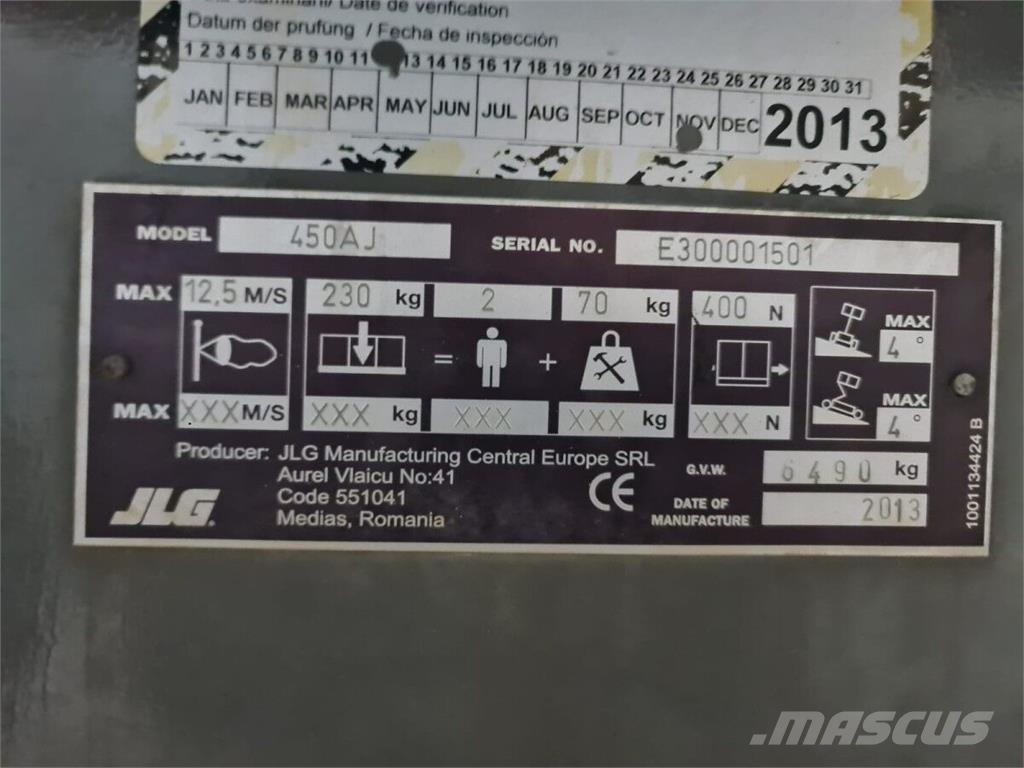 JLG 450AJ 관절형 전동이동 리프트