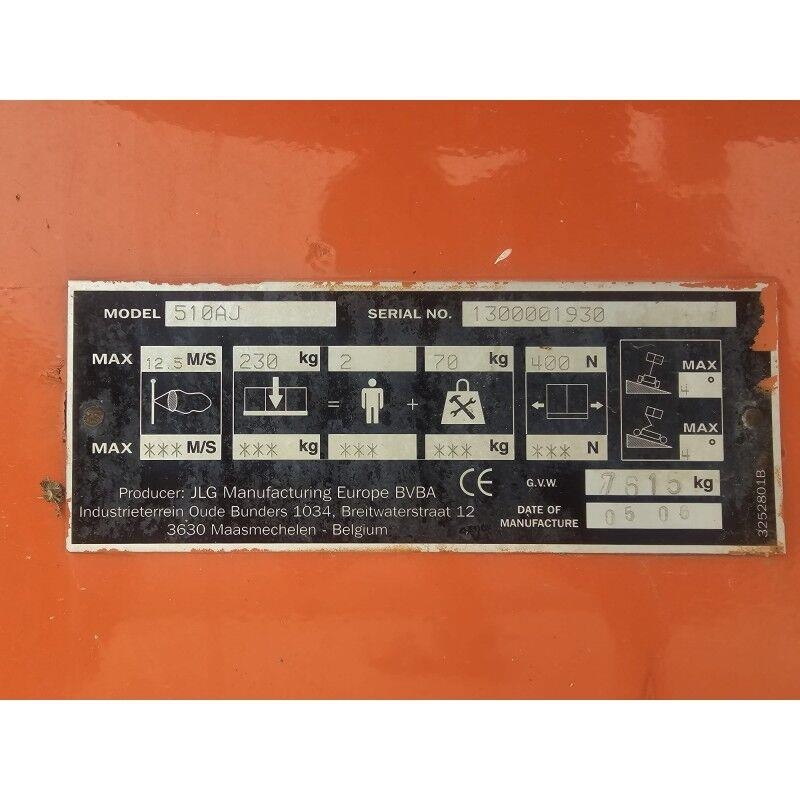 JLG 510AJ Zglobne podizne platforme