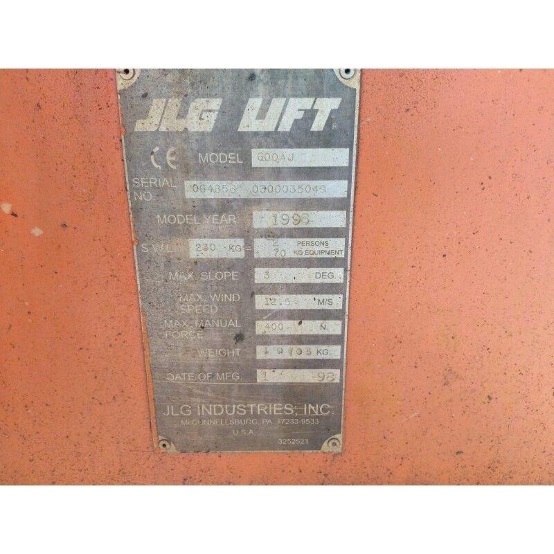 JLG 600AJ Zglobne podizne platforme
