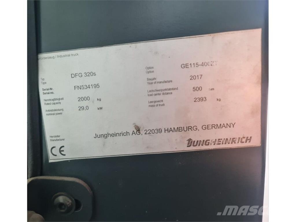 Jungheinrich DFG320S Dízel targoncák