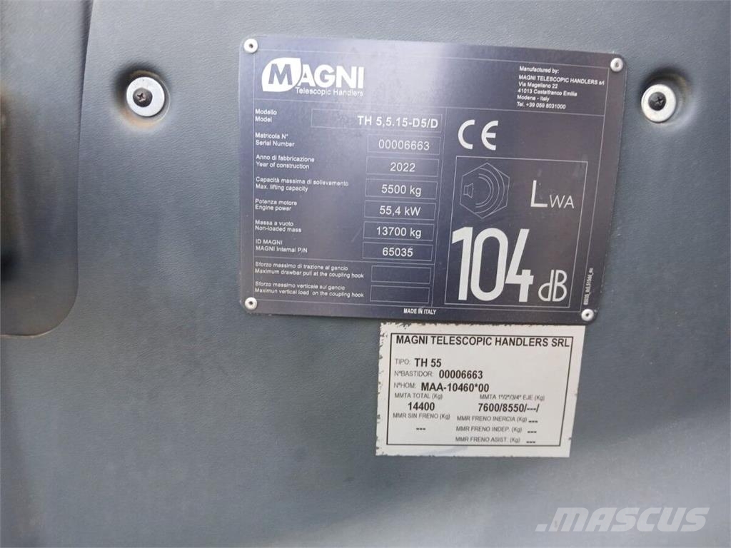Magni TH 5,5.15 Телескопические погрузчики