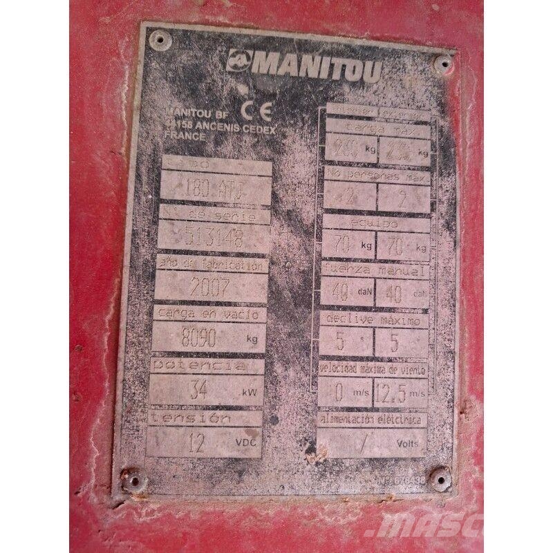 Manitou 180 ATJ Knikarmhoogwerkers