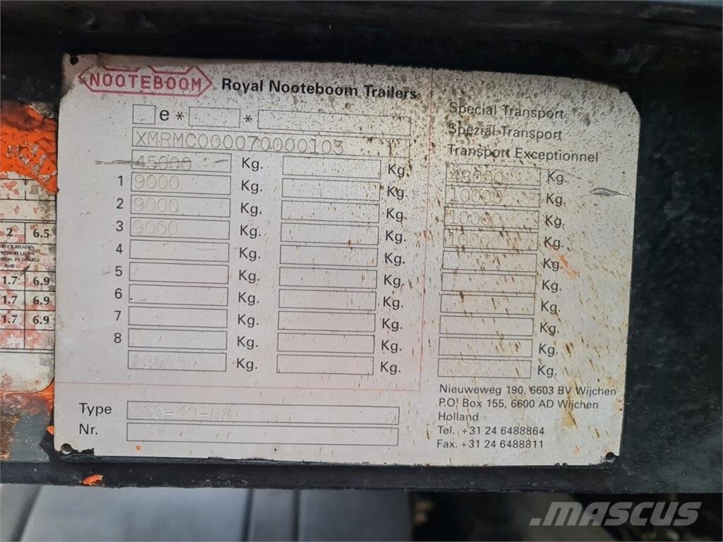 Nooteboom MC0-4803 Semi remorque surbaissée