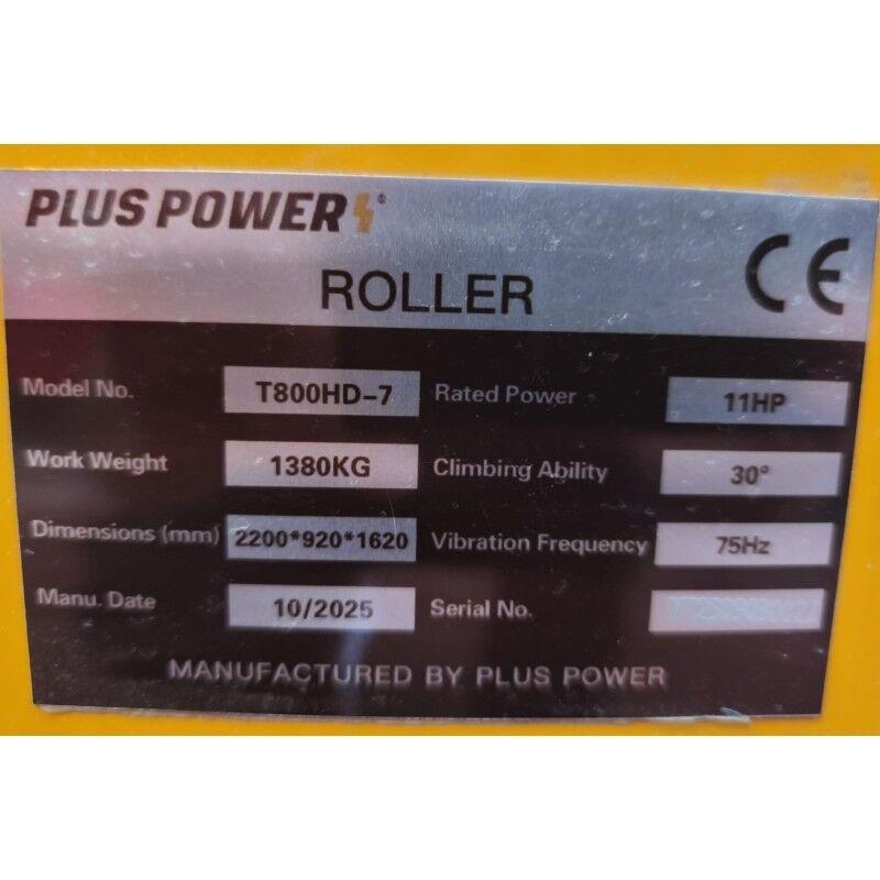 Plus Power T800HD-7 Rodillos de doble tambor