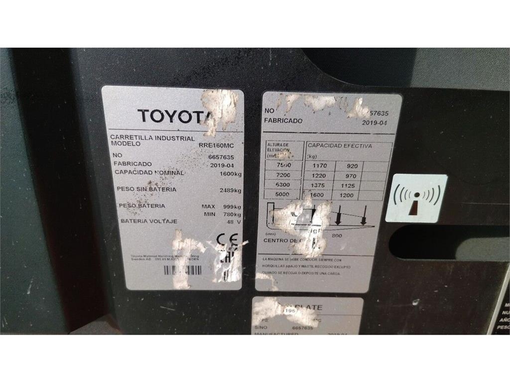 Toyota RRE160MC Reach truck