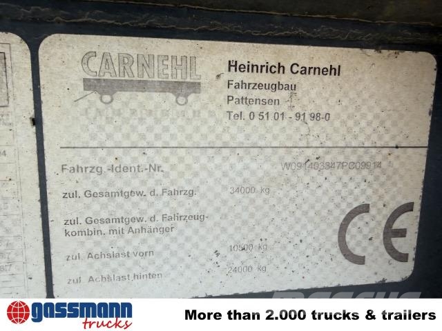 Carnehl CHKS/HH, Stahlmulde ca. 23m³, Liftachse Semi-reboques basculantes