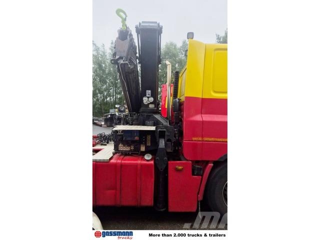DAF 85/380 CF 6x2 HMF Kran 2823 K5 Funk Seilwinde Tractores (camiões)