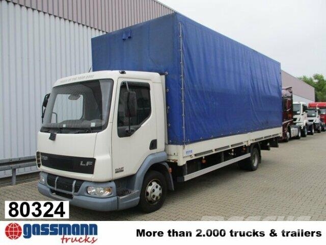 DAF AE 45.150 LF 4x2, Plane Spriegel LBW Flatbed / Dropside trucks