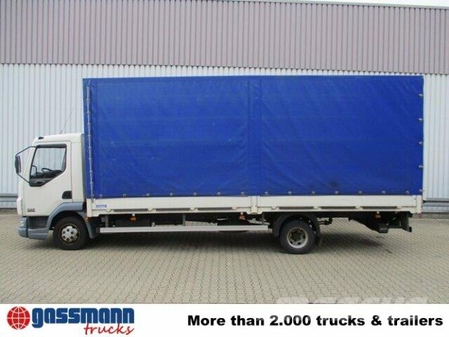 DAF AE 45.150 LF 4x2, Plane Spriegel LBW Flatbed / Dropside trucks