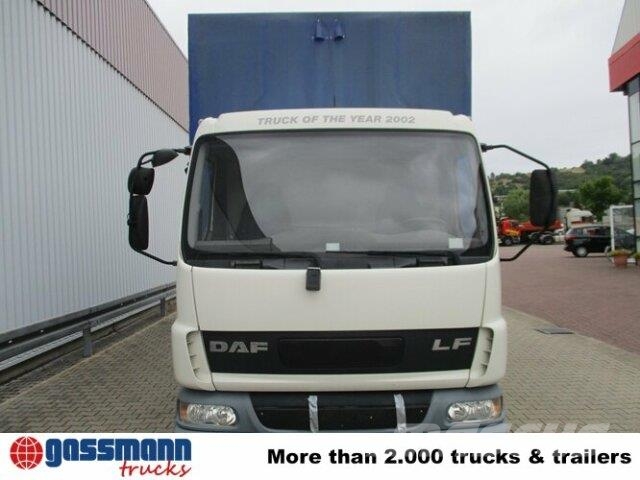 DAF AE 45.150 LF 4x2, Plane Spriegel LBW Flatbed / Dropside trucks