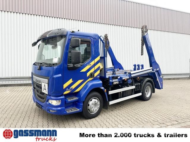 DAF LF 280 4x2, Tele-Absetzer, schwenkbar 케이블 리프트 탈착식 트럭