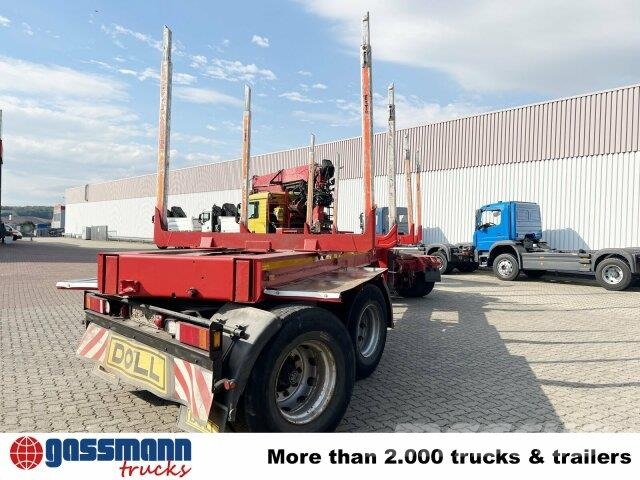Doll A321, Ausziehbar von 10,7m-15,2m, 2x Lenkachse Semirremolque de transporte de madera