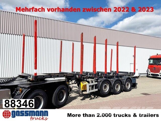 Doll LOGO H3L-14XL, Liftachse, Nachlauflenkachse, Timber semi-trailers
