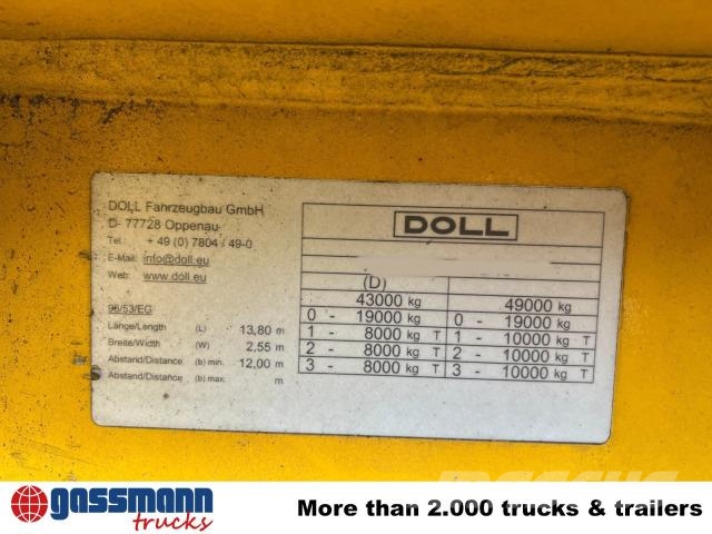 Doll SH3-OGR3, 3-Achs Tiefbetttieflader, نصف مقطورة مسطحة منخفضة