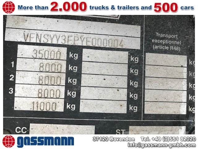 General Trailer SYY3FP Plattformauflieger, Liftachse Semirremolques de caja de lona