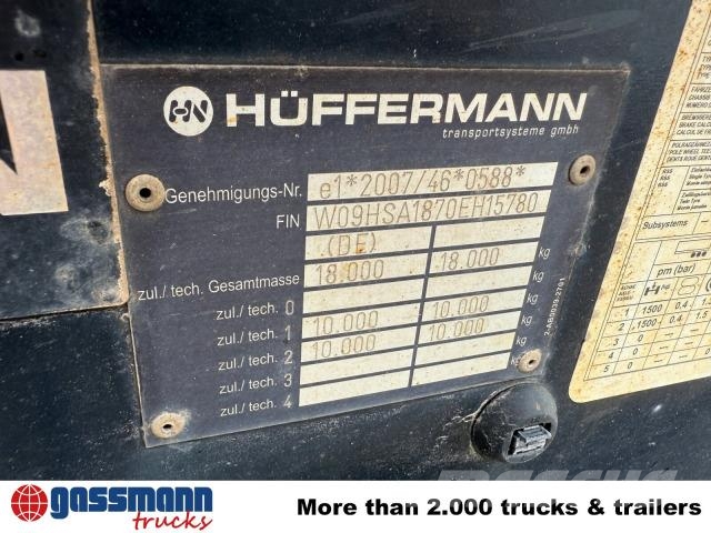 Hüffermann HSA 18.70 Schlittenabroller Otros remolques