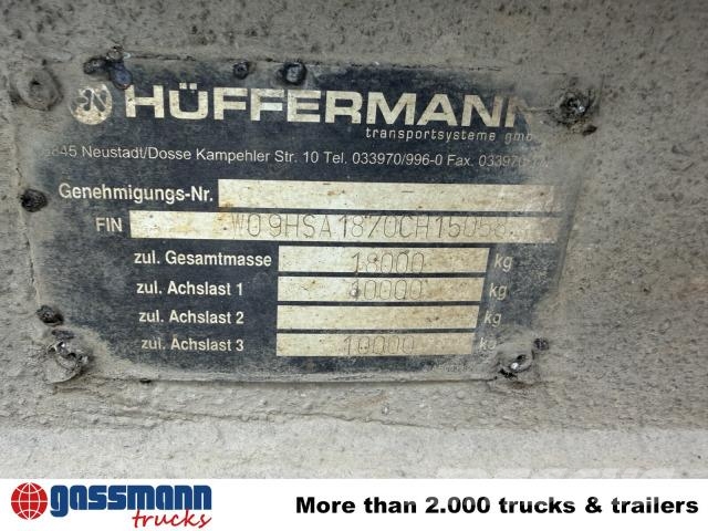 Hüffermann HSA 18.70 Schlittenabroller その他トレーラー