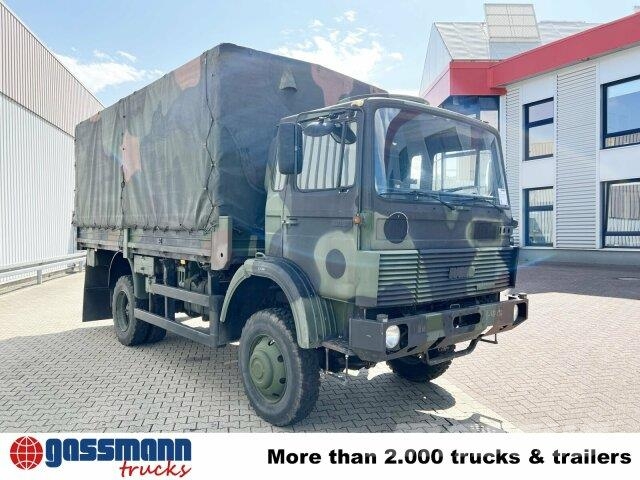 Iveco 110-17 AW 4x4, Ex-Bundeswehr, Küche 平板式/側卸式卡車