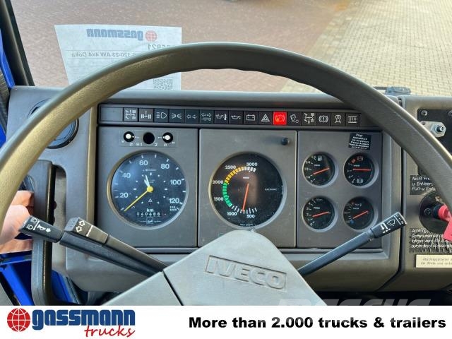 Iveco 120-23 AW 4x4 Doka, V8-Motor, Gerätewagen, 平板式/側卸式卡車