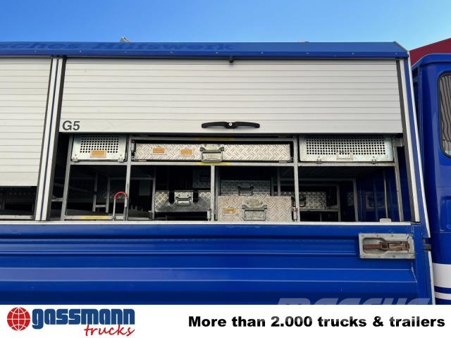 Iveco 120-23 AW 4x4 Doka, V8-Motor, Gerätewagen, 平板式/側卸式卡車