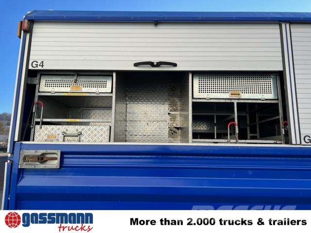 Iveco 120-23 AW 4x4 Doka, V8-Motor, Gerätewagen, 平板式/側卸式卡車