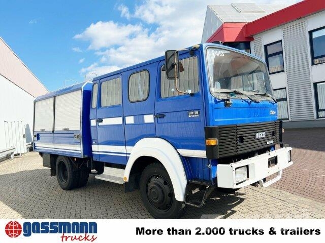 Iveco 90-16 AW 4x4 Doka, 20x VORHANDEN, Mannschaftswagen 平板式/側卸式卡車
