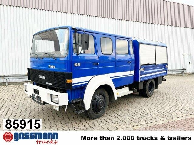 Iveco 90-16 AW 4x4 Doka, Mannschaftswagen 平板式/側卸式卡車