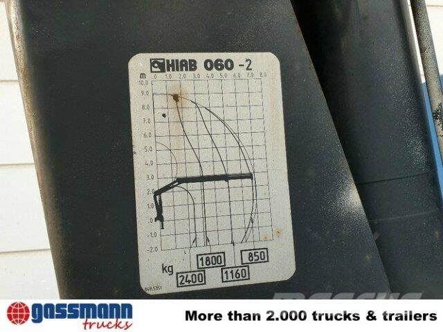 Iveco Euro Cargo ML 80 E 18, Hiab Kran 060-2 平板式/側卸式卡車