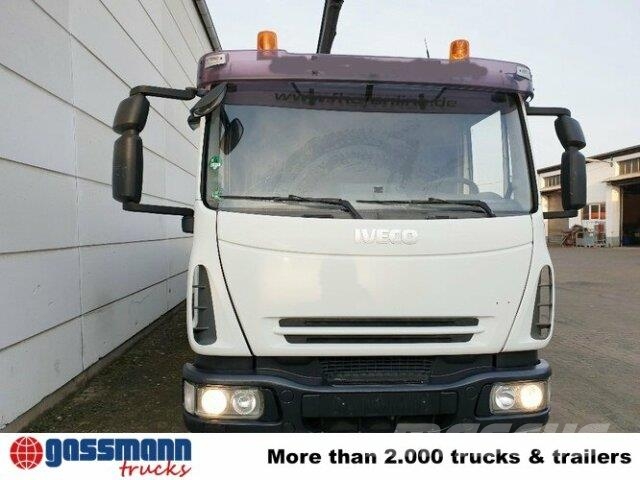 Iveco Euro Cargo ML 80 E 18, Hiab Kran 060-2 平板式/側卸式卡車