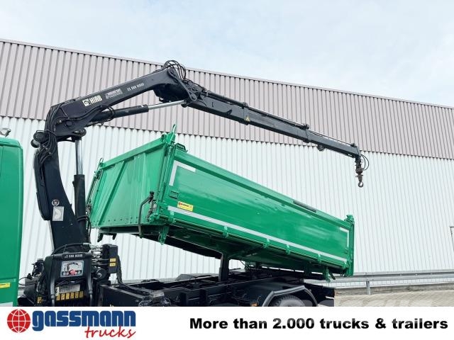 Iveco EuroCargo ML160E28 4x2 mit Kran Hiab XS 088 ES-2 Tipper trucks