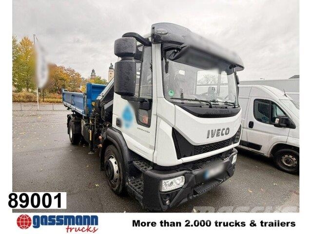 Iveco EuroCargo ML160E28K 4x2, Kran Hiab 099E-3 HiDuo, Camion benne